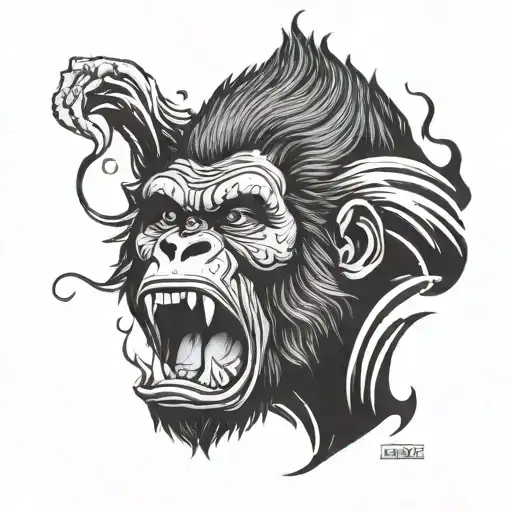 King Gorilla Screaming