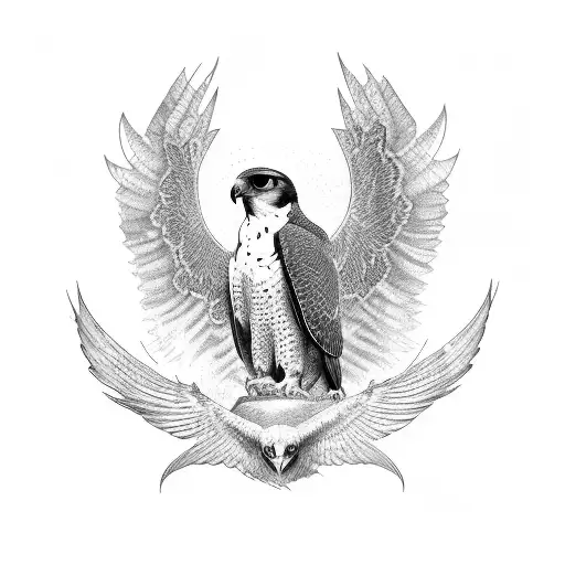 Peregrine Falcon Wing Shoulder Sleeve