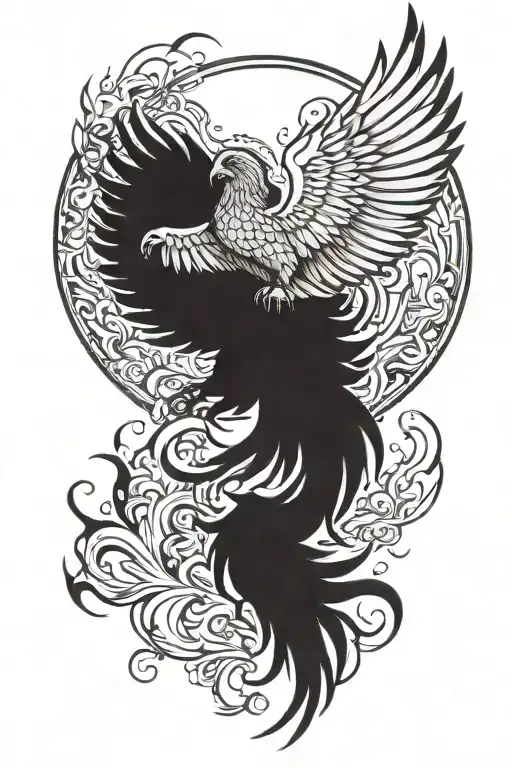 Icarus Phoenix Rising From The Ashes