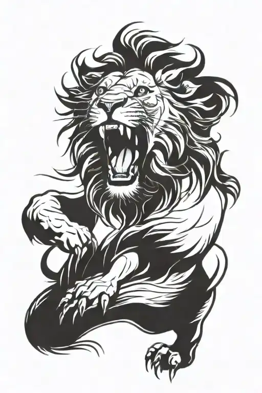 Lion Roaring