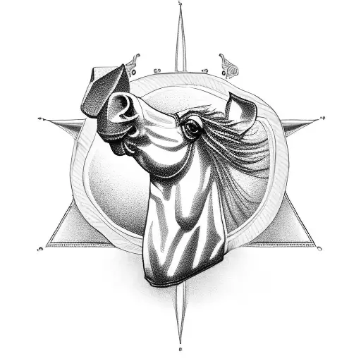 Horse Shoe With Roman Numerals