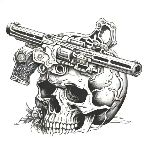 Weapon In The Middle Of A Skull