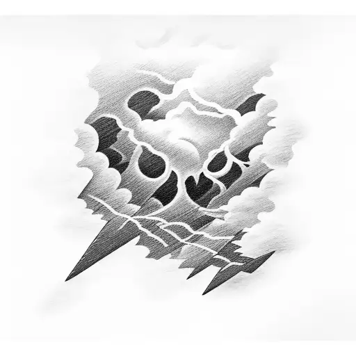 Dark Active Thunderstorm Cloud