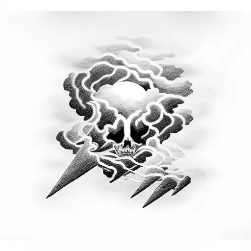 Dark Active Thunderstorm Cloud