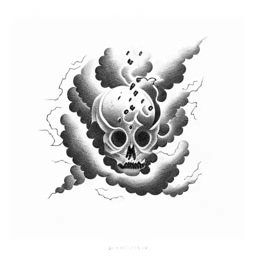 Dark Active Thunderstorm Cloud