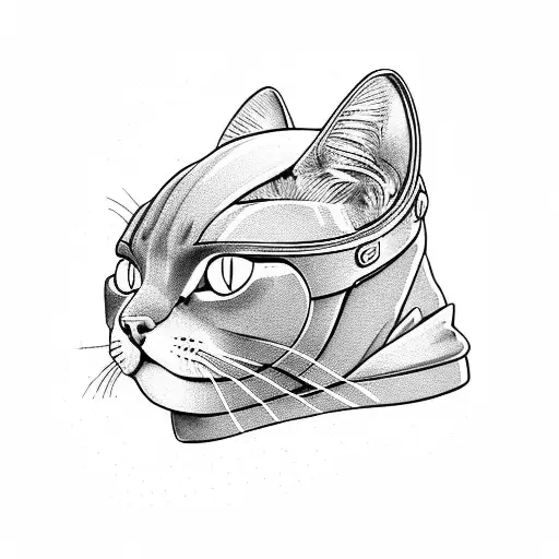 A Cat Snuggled Up In A Cozy Downhill Cykling Helmet