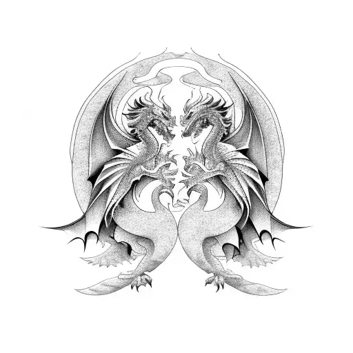 Dragon And Phoenix Symbolizing The Bond Between Siblings