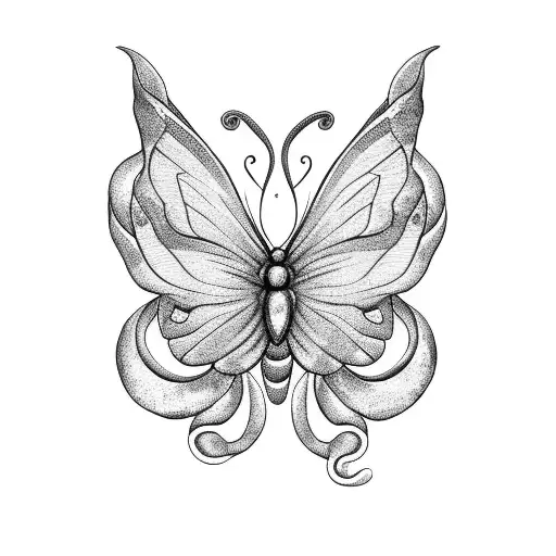 Butterfly And A Snake