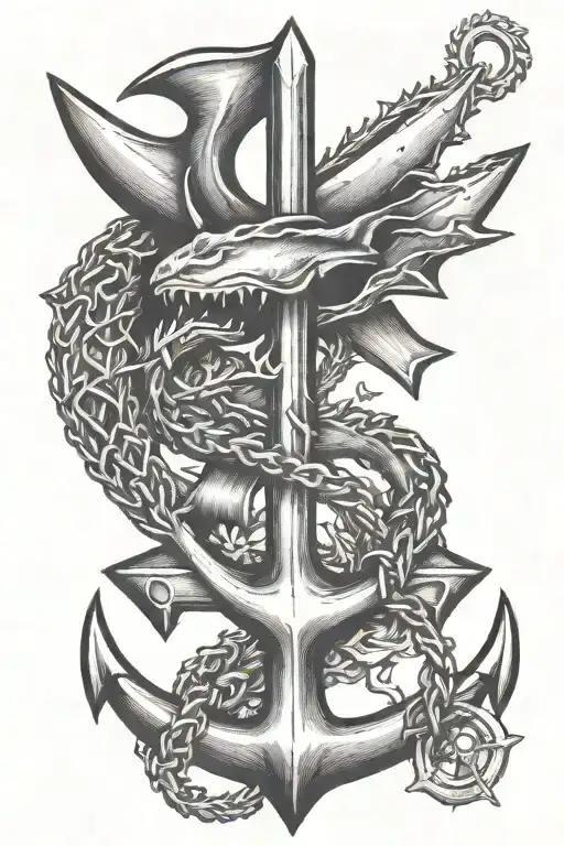 Anchor And Shark Tooth