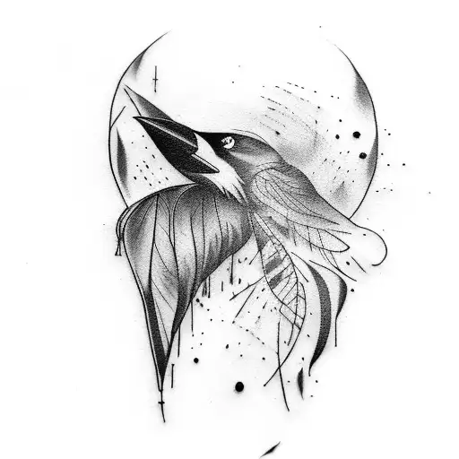 Crow's Black Feather