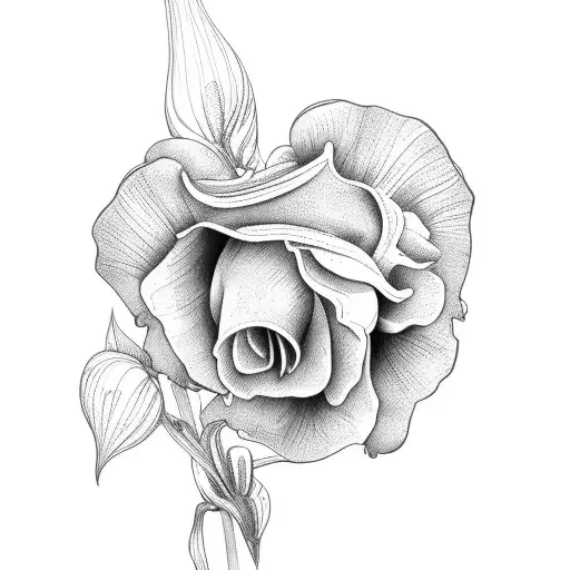 Wilted Violet With Gloomy Background