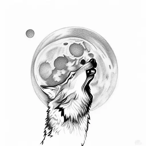 Wolf Howling At The Moon