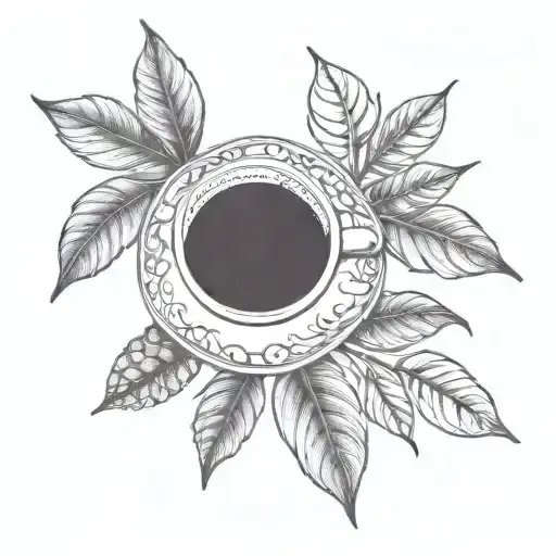 Branch Of Coffee With Beans