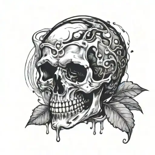 Skull Drowned In The Drink