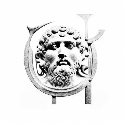 Ancient Roman Philosopher Statue