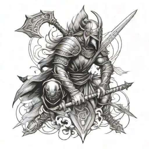 Tired But Powerful Warrior