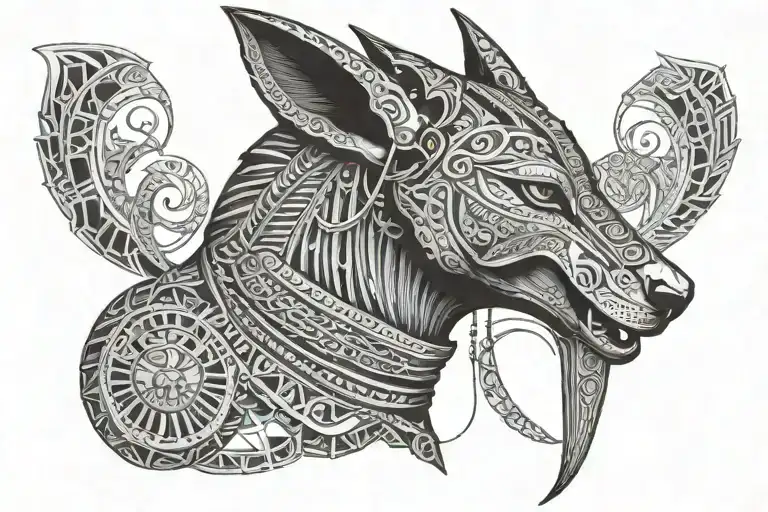 Egyptian Mythology Anubis Sleeve