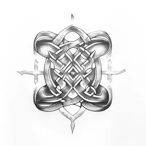 Combine Celtic Runes With Nordic Mythology And Sharp Shadows