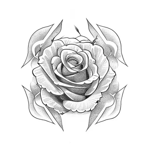 Multiple Roses With Eagle Wing