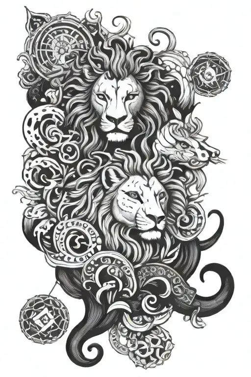 Can You Make A Tattoo Of The Star Signs Aquarius And Leo Mixed Together