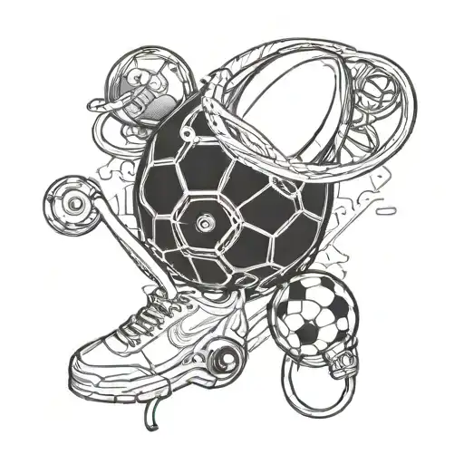 Combine Elements Of A Football And A Stethoscope To Represent Your Passion For Sports And Medicine