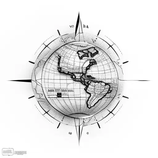 Cuba And Colombia With Map And Compass