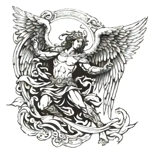 Arch Angel Gabriel Fighting