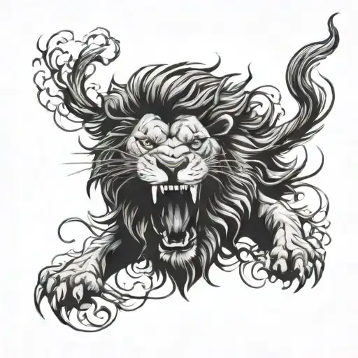 Lion Roaring