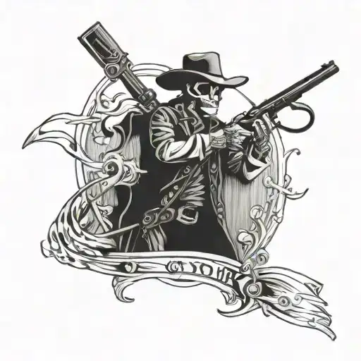 Gunslinger Skeleton Cowboy