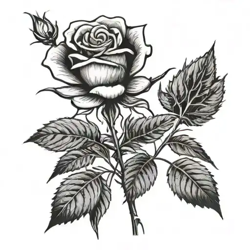 One Rose With Stem And The Date 1971