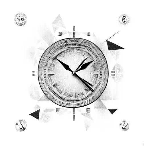 Greek God With A Clock That Represents Power And Discipline