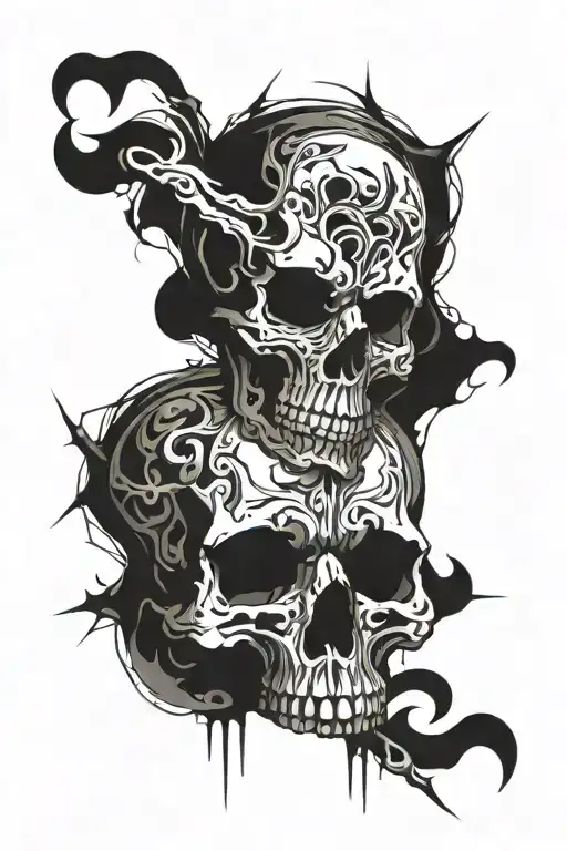 Skull Abstract Design