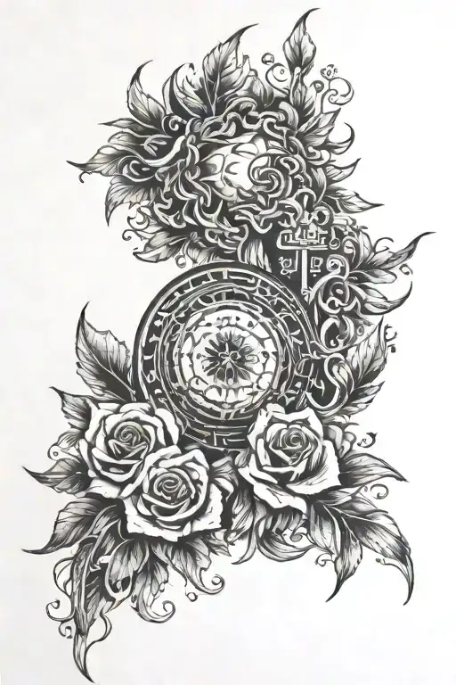 Tattoo On The Shoulder Denoting Principles And Loyalty