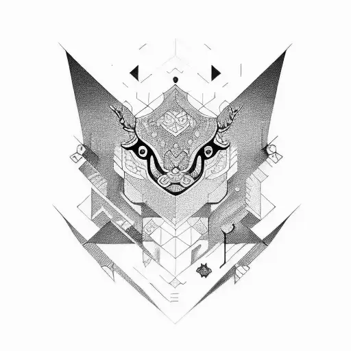 Composition Of Differents Styles Representing Different Cultures