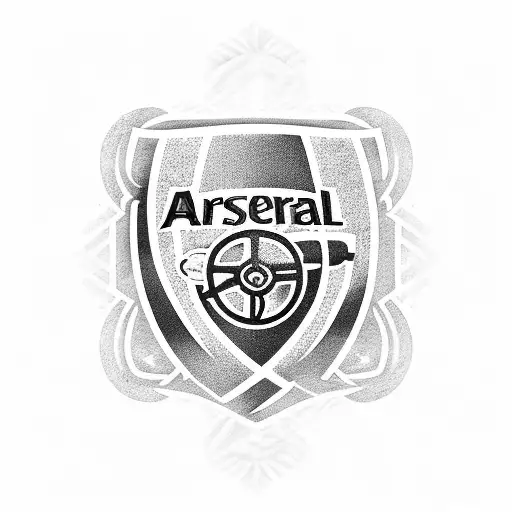 A Soccer Field With The Arsenal Fc Logo At The Center