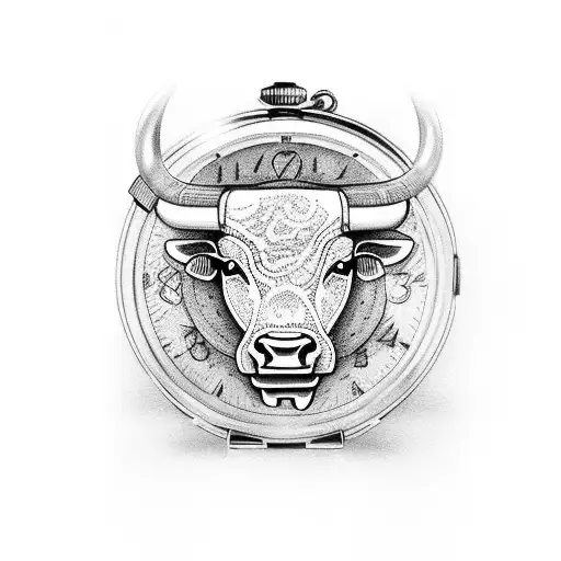 Bull Locomotive Pocket Watch