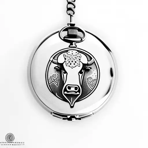 Bull Locomotive Pocket Watch