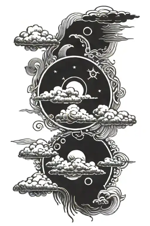 With Symbols Such As Cloud Sun