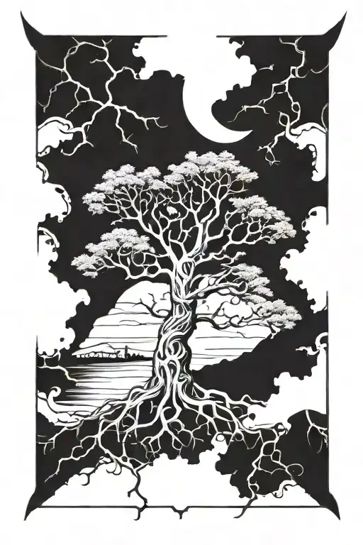 Hugin Munin Yggdrasil Tree