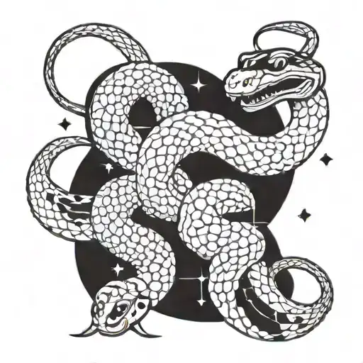 Celestial Snake Graphic