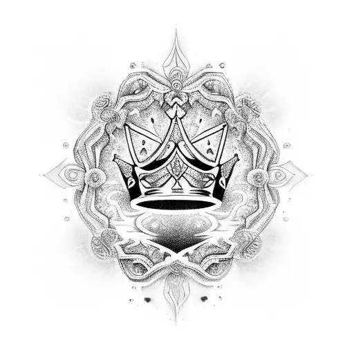 A Majestic Crown Adorned With Intricate Patterns And Surrounded By Ethereal Light