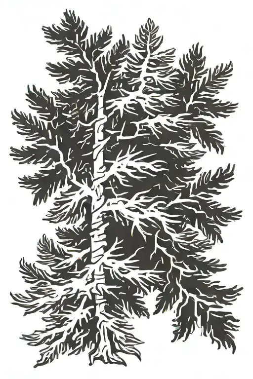 Pine Trees Background Looking