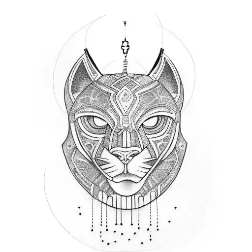 A Fashion Runway With A Black Panther As The Top Model