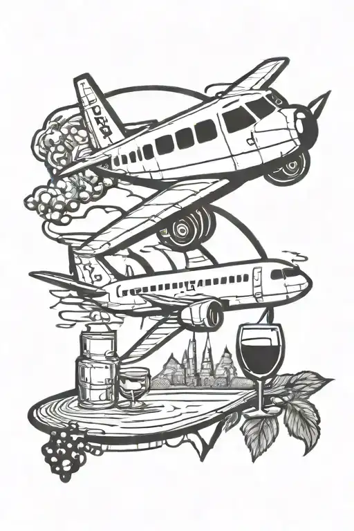 Airplane And Wine