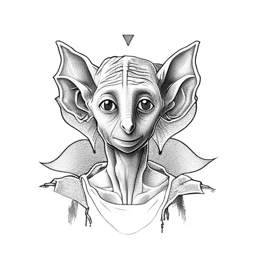 Dobby In A Gothic Cemetery