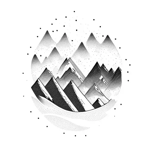 Mountain With Beach Wave And Humbleness