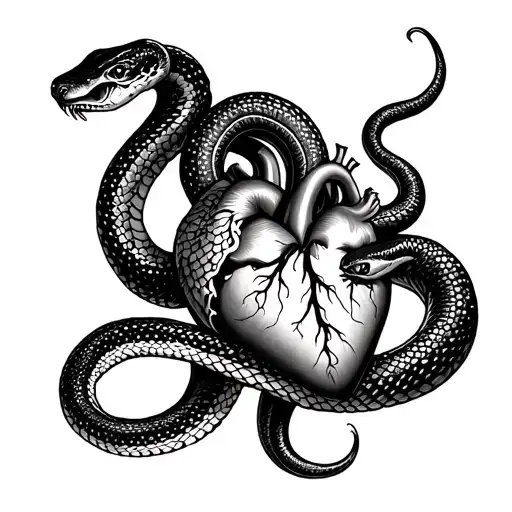 Snake And Human Heart
