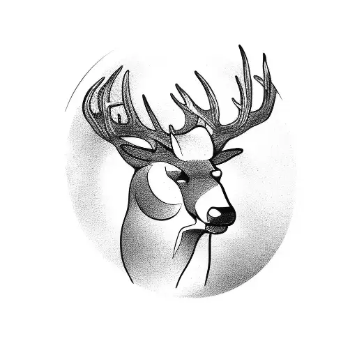 Deer And Bear In A Circle