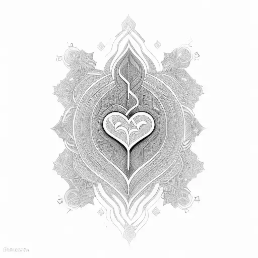 Faiza Name In Heart Line In Arabic