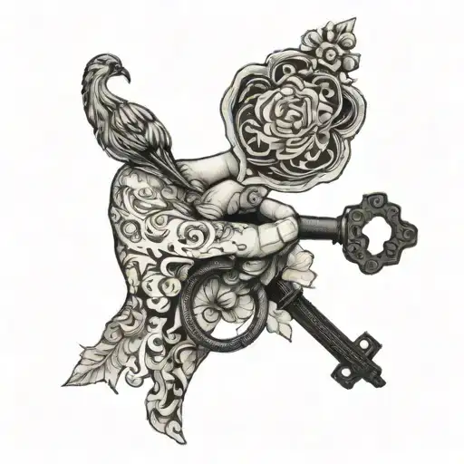 A Mother Holding A Key That Symbolizes Unlocking The Potential In Her Children